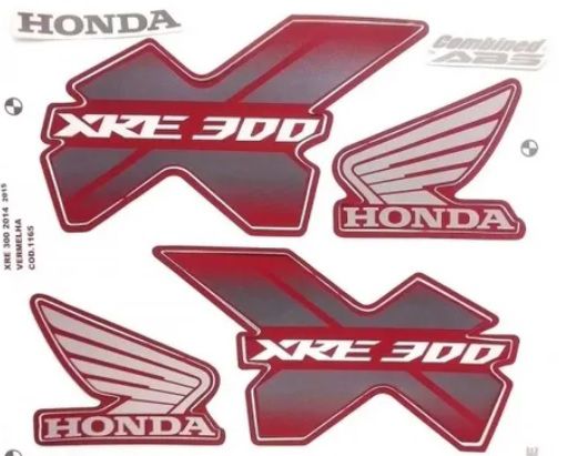 KIT DE FAIXAS XRE 300 VERM 2014 /15