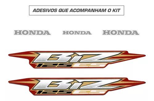 KIT DE FAIXAS BIZ 125 VERM 2006 ES -k