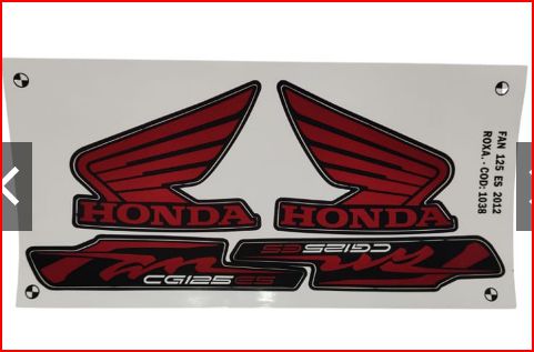 KIT DE FAIXAS FAN 125 ROXA 2012 ES - k