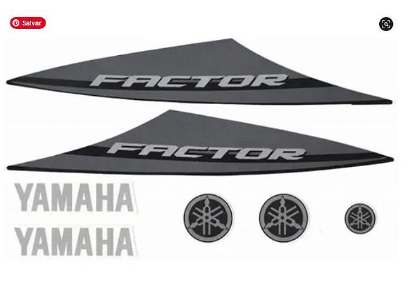 KIT DE FAIXAS FACTOR 125 PRETA 2014 k