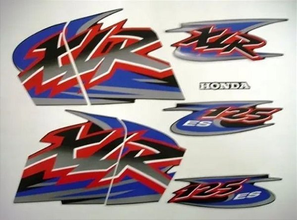 KIT DE FAIXAS XLR 125 PRETO 2001 ES J