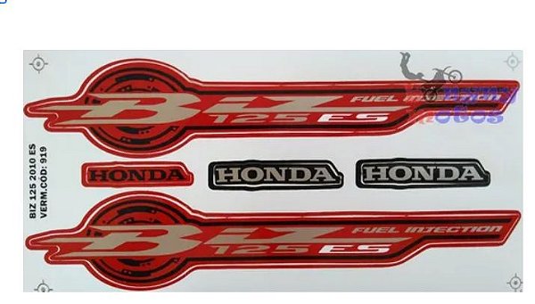 KIT DE FAIXAS BIZ 125 VERM 2010 ES - J