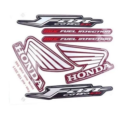KIT DE FAIXAS FAN 150 VERM 2011 ESI -k TM1279