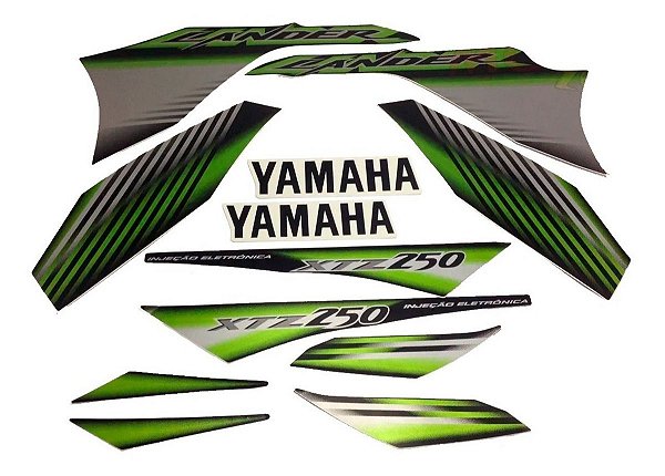 KIT DE FAIXAS LANDER 250 PRETO 2009 J
