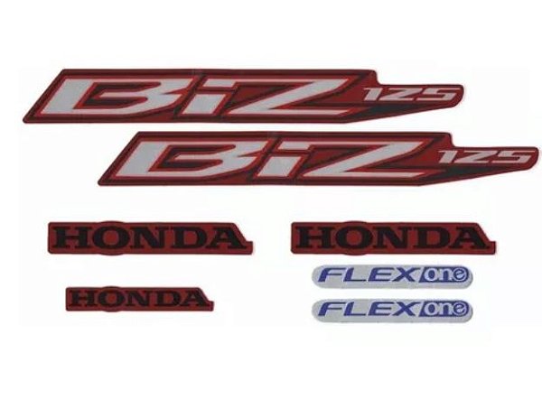 KIT DE FAIXAS BIZ 125 VERM 2015 ES - J