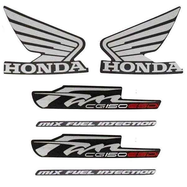 KIT DE FAIXAS FAN 150 CINZA 2012 ESDI -k