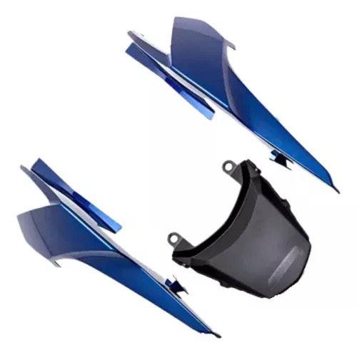 KIT RABETA TITAN 160 AZUL 2020/2021 CRUZEIRO METALICO 3 LADOS