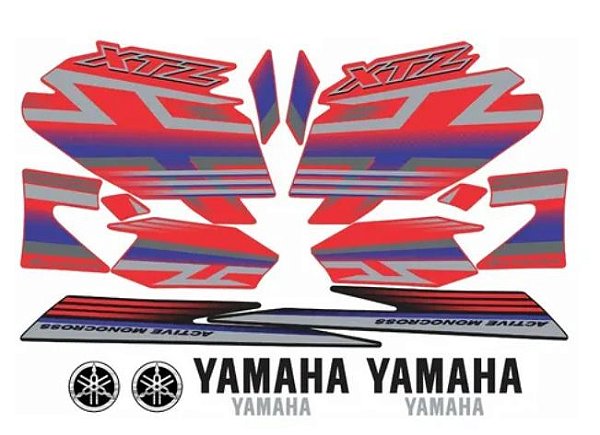 KIT DE FAIXAS XTZ 125 VERM 2009 k