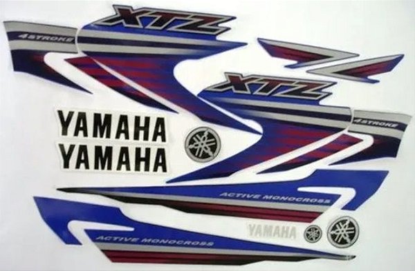 KIT DE FAIXAS XTZ 125 AZUL 2008 k