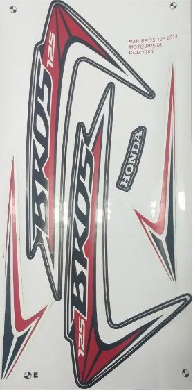 KIT DE FAIXAS NXR 125 PRETA 2014 k