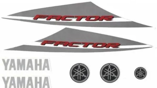 KIT DE FAIXAS FACTOR 125 BRANCA 2015/16 K1 J