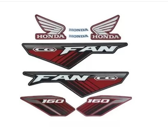 KIT DE FAIXAS FAN 160 VERM 2018 -j
