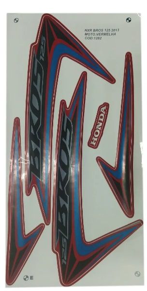 KIT DE FAIXAS NXR 125 VERM 2013 k