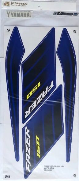 KIT DE FAIXAS FAZER 150 AZUL 2022 ED J