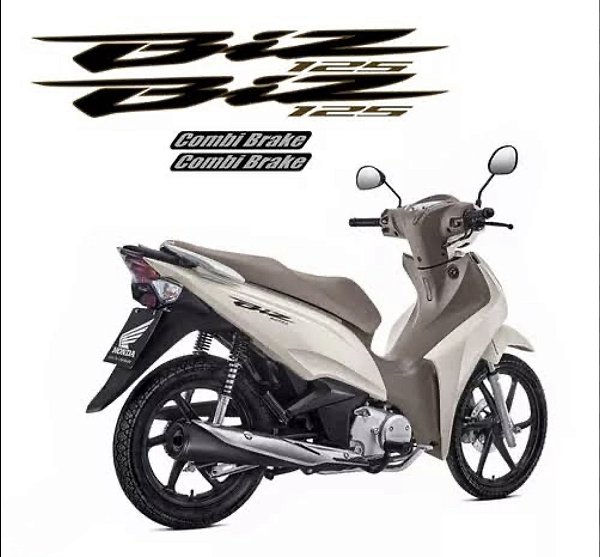 KIT DE FAIXAS BIZ 125 BRANCA 2018 -k