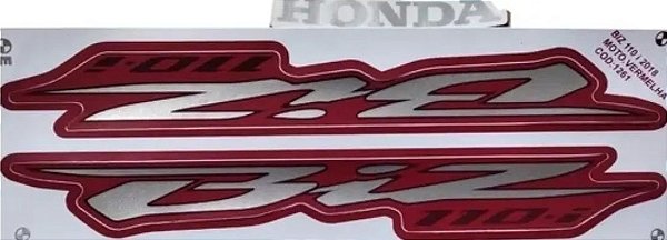 KIT DE FAIXAS BIZ 110 VERM 2018 -J