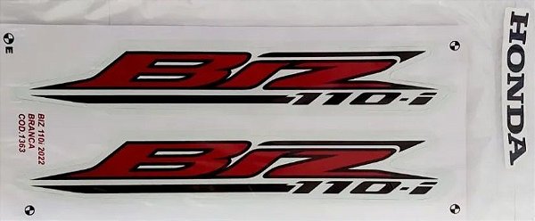 KIT DE FAIXAS BIZ 110 BRANCA 2022/23 -J