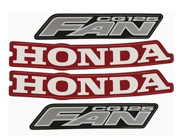 KIT DE FAIXAS FAN 125 VERM 2007 k