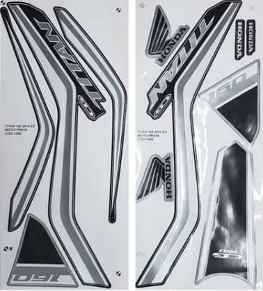 KIT DE FAiXAS TITAN 160 PRATA 2019 EX k
