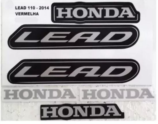 KIT DE FAIXAS LEAD 110 VERM 2014 k
