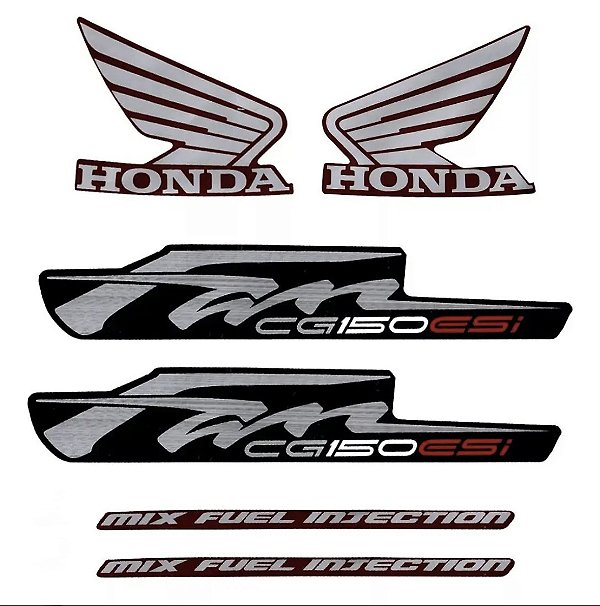 KIT DE FAIXAS FAN 150 VERM 2012 ESI -J