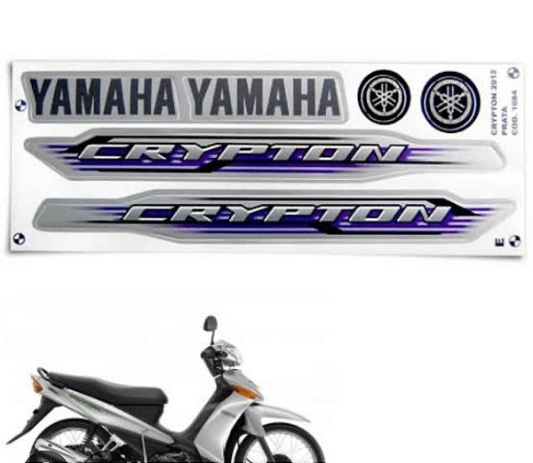 KIT DE FAIXAS CRYPTON 115 PRATA 2012 &