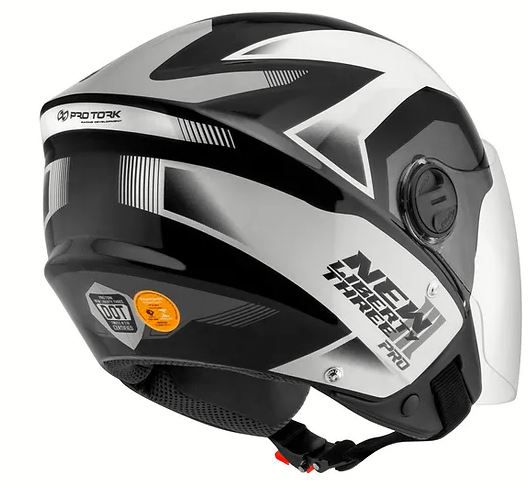 CAPACETE NEW LIBERTY THREE PRO TAM. 56 CINZA/PRETO j
