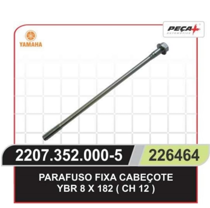 PARAFUSO CABEÇOTE YBR 125/FACTOR 125 8X182 CH 12 J