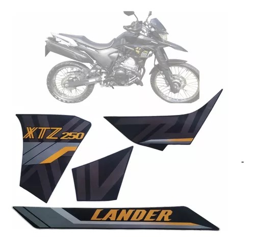 KIT DE FAIXAS LANDER 250 PRETO 2020 J