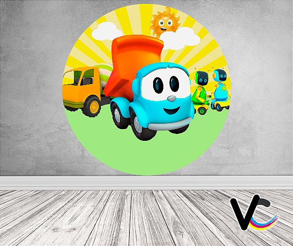 Leo the truck  Caminhão desenho, Caminhão desenho infantil