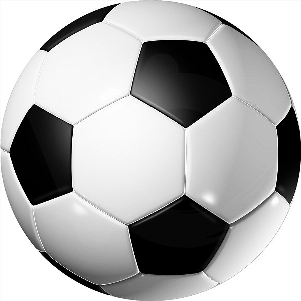 Painel de Festa em Tecido -  Bola de Futebol Realista