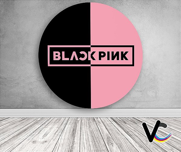 Painel de Festa em Tecido - Black Pink