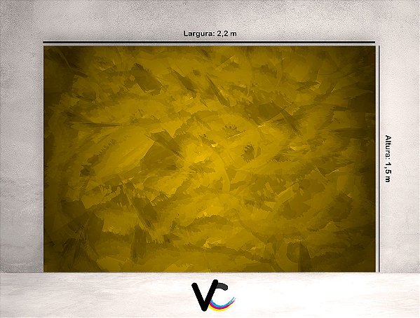 Fundo Fotográfico - Manchas Camadas Amarelo - 2,20 X 1,50