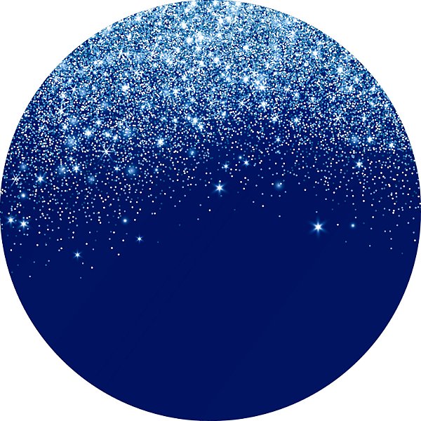 Painel de Festa em Tecido - Efeito Glitter Azul