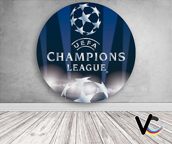 Painel de Festa em Tecido - Champions League Futebol