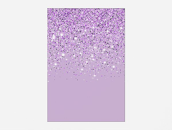 Painel De Festa 3d Vertical 1,50x2,20 - Efeito Glitter Lilás Caindo