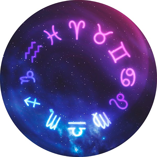 Painel de Festa em Tecido - Signos do Zodíaco Galáxia