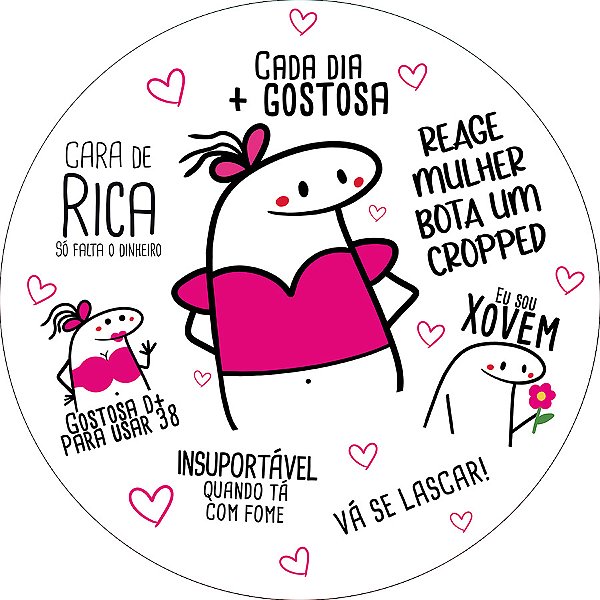 Painel De Festa Redondo 1,50x1,50 - Flork Frases 001