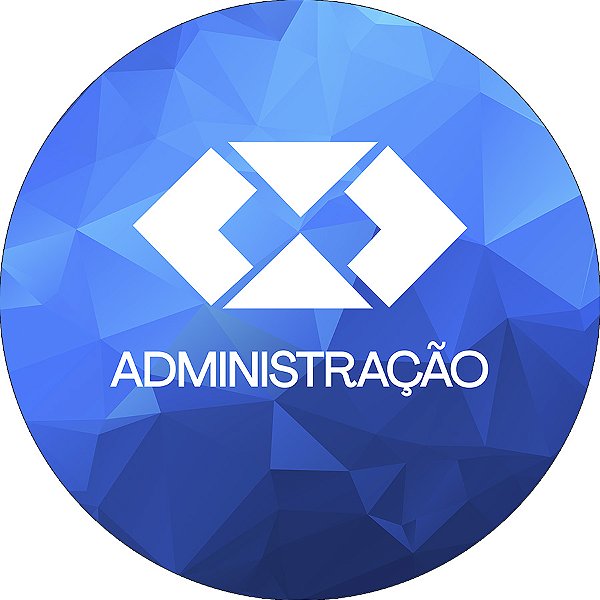 Painel De Festa Redondo 1,50x1,50 - Profissão Administração Azul 018