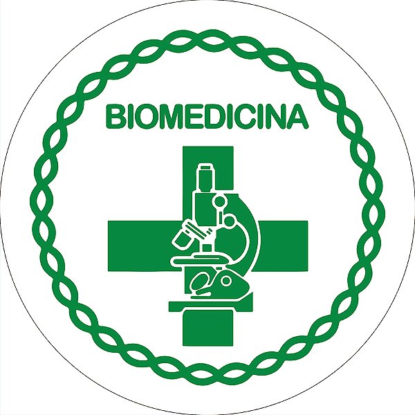 Painel De Festa Redondo 1,50x1,50 - Profissão Biomedicina Verde 042