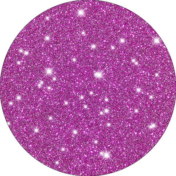 Painel De Festa Redondo 1,50x1,50 - Efeito Glitter Roxo 186
