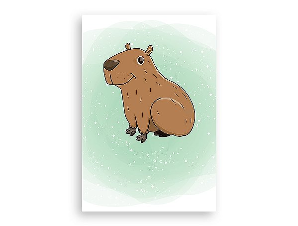 Painel De Festa Vertical 1,50 x 2,20 - Safari Capivara Cute 046