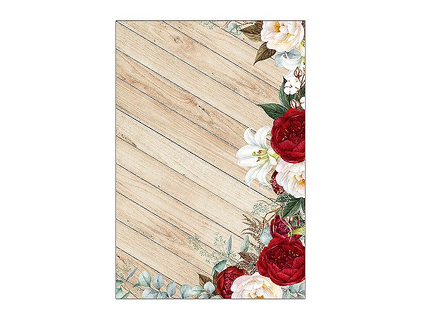 Painel De Festa Vertical 1,50 x 2,20 - Casamento Boho Floral 007