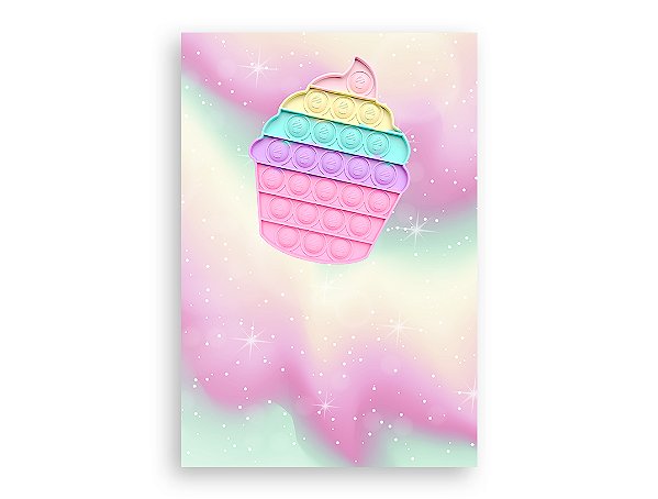 Painel De Festa Vertical 1,50 x 2,20 - Brinquedo Bolha Push Pop It Candy 004