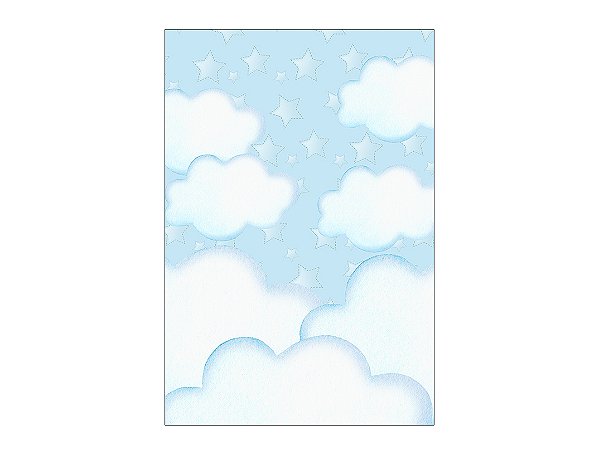 Painel De Festa Vertical 1,50 x 2,20 - Chá de Bebê Céu Azul 062