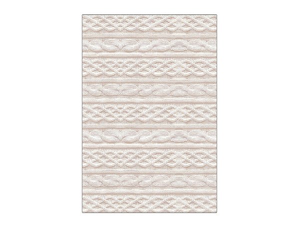 Painel De Festa Vertical 1,50 x 2,20 - Efeito Textura Tricô Trançado Branco 021