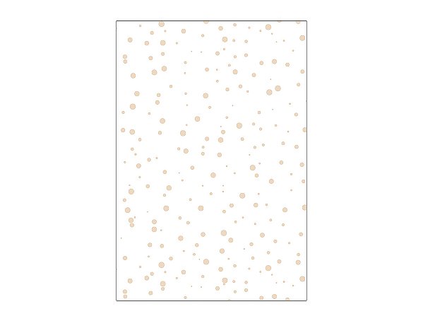 Painel De Festa Vertical 1,50 x 2,20 - Branco com Poás Bege 026