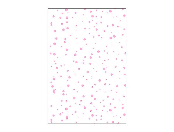 Painel De Festa Vertical 1,50 x 2,20 - Branco com Poás Rosa 028