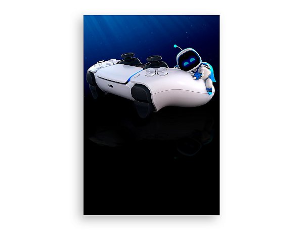 Painel De Festa Vertical 1,50 x 2,20 - Video Game Controle Branco 006