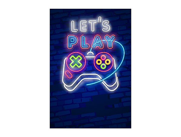 Painel De Festa Vertical 1,50 x 2,20 - Let's Play Jogos 012